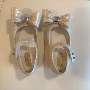 Mini Melissa white shoes